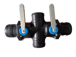 Two-valve four-way